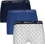 SPODNÍ PRÁDLO GANT PAISLEY PRINT TRUNK 3-PACK WHITE