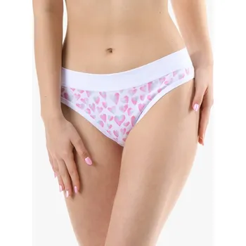 Dámské oblečení Gina Dámské klasické kalhotky s úzkým bokem 10296P Bílá-cukrová 42-44