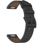 Techsuit - Řemínek na hodinky 18 mm (W073) - Huawei Watch GT 4 (41 mm)/W1/Honor Watch S1/Garmin Venu 2S/Vivoactive 4S - černý