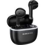 Borofone - Bezdrátová sluchátka do uší Sound (FQ11) - Bluetooth V5.4, 300mAh, True Wireless, aktivace Siri, provedení do uší - černá