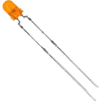 Polovodič Vishay TLHO4400 LED s vývody oranžová kulatý 3 mm 13 mcd 60 ° 30 mA 2.4 V