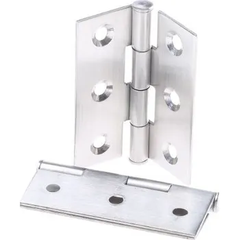 Nábytkové kování Kloubový závěs Výkyvné, Nerezová ocel, délka: 50mm x 40mm x 1.2mm ROCA