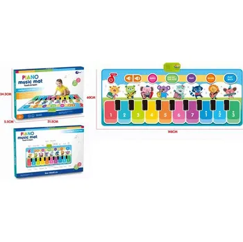 Hudební nástroj pro děti Hudební podložka pro děti s barevnými klávesami