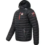 Pánská bunda WY6357H Černá vzor - Geographical Norway černá vzor 6XL