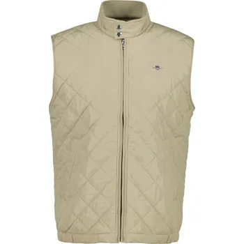 Pánská vesta VESTA GANT QUILTED WINDCHEATER VEST OAT BEIGE