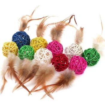 Hračka pro kočku Have a Pet COMFY TOY F/CAT BOWLY MOLLY RATTAN 4CM