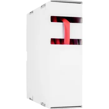 Hongshang 211144328 smršťovací bužírka bez lepidla červená 3.20 mm 1.60 mm Poměr smrštění:2:1 15 m