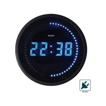 Hodiny Hodiny barva Černá Digitální Nástěnná, ABS, ABS 30 cm 230 V Orium