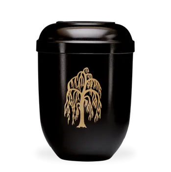 Smuteční dekorace Ekologická urna Basic - Strom/Černá