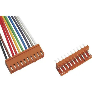 TRU COMPONENTS zásuvkový konektor s vodiči Počet řádků: 1 Počet kontaktů v řadě: 3 TC-2506229 1 ks