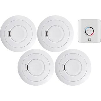 Kniha Ei Electronics bezdrátový detektor kouře sada 5 ks vč. baterie s životností 10 let, možnost vzájemného propojení