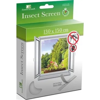 Moskytiéra Síť proti hmyzu na okno GARDEN OF EDEN 11602WH 130x150cm bílá