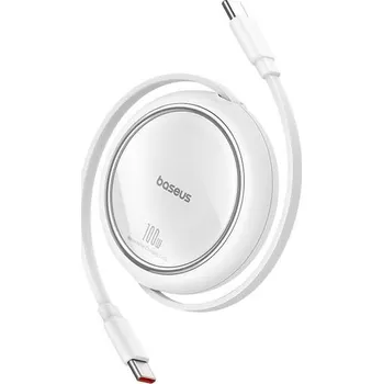 Datový kabel Kabel BASEUS Free2Draw USB-C/USB-C 1m White 100W