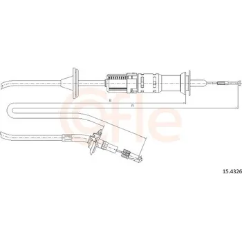Spojkové lanko Tazne lanko, ovladani spojky COFLE (15.4326)