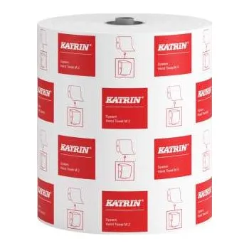 Papírové ručníky v roli Katrin - dvouvrstvé, bílé, 6 rolí
