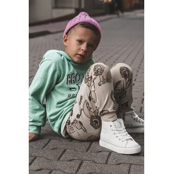 Dětské vysoké tenisky se zipem Big Star KK374227 Bíle 34