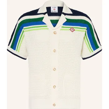 Pánská košile Casablanca Pánská Pletená Košile Regular Fit, bílá / zelená /...