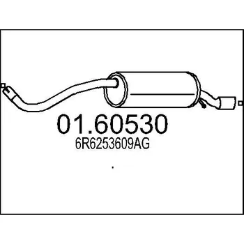 Tlumič výfuku Zadní tlumič výfuku MTS 01.60530