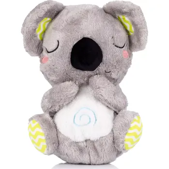 Dětské zboží Plyšová dýchající hračka s hudbou CHIPOLINO koala zelená/šedá