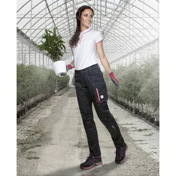 Dámské kalhoty Dámské kalhoty ARDON®FLORET černo-růžová 32 Velikost: 50, Barva č: černá