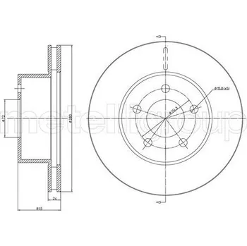 Brzdový kotouč Brzdový kotouč CIFAM (800-1051C)