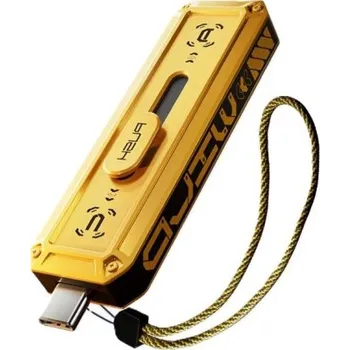 USB flash disk Flask disk 512 GB USB 3.2 Gen 2 Typ C dual port, zinková slitina, Mech Armor design, možnost vysunutí konektoru, 72,3 mm x 23,5 mm x 13,1 mm