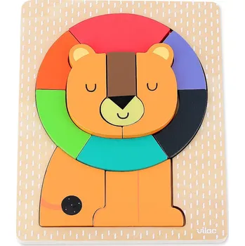 Vilac vkládací dřevěné puzzle lev