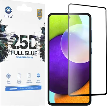 Lito - 2.5D FullGlue sklo - Samsung Galaxy A52s 5G - černé