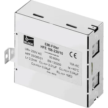 BLOCK HFE 156-230/16, HFE 156-230/16 bezdrátový odrušovací filtr, 250 V/AC, 16 A