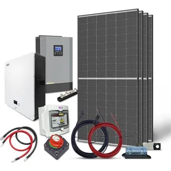 solární set Tipa Solární sestava ostrovní TRINA 1800Wp, baterie LiFePO4 48V 100Ah, měnič 48V/230VAC 5500W