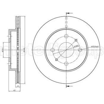 Brzdový kotouč Brzdový kotouč CIFAM (800-923C)
