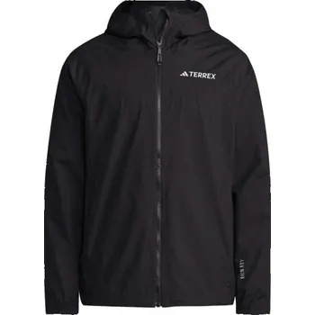 Pánská větrovka Pánská outdoorová bunda adidas TERREX MULTY 2L RAIN JACKET 2XL Černá, Bílá