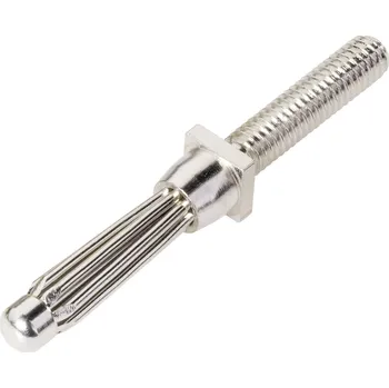 Krokosvorka Schnepp ES 4000 banánkový konektor zástrčka, vestavná rovná Ø pin: 4 mm stříbrná 1 ks