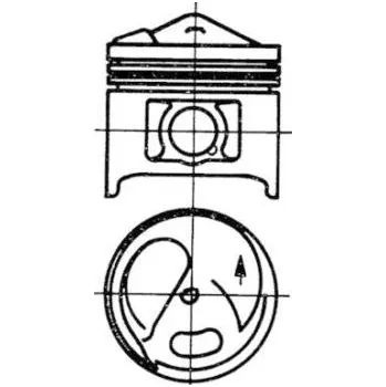 Píst motoru Píst KOLBENSCHMIDT (93582610)