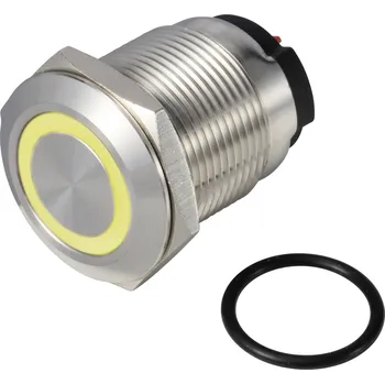 TRU COMPONENTS ONPOW6319F-10ZE/Q/Y/12V/S, TC-13224220 tlačítko, 19 mm, 36 V DC/AC, 2 A, 1 ks