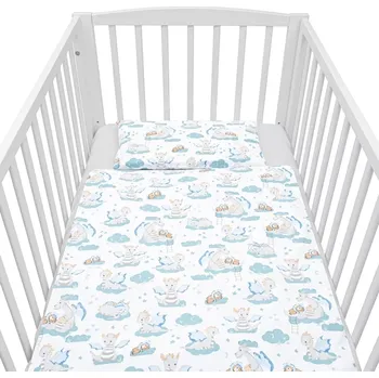 Povlečení 2dílné bavlněné povlečení do postýlky NEW BABY Dráček 120 × 90 cm