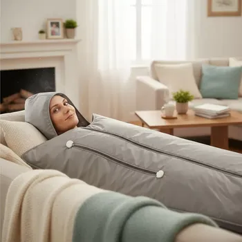 Masážní přístroj Infračervená sauna deka na tvarování postavy s odnímatelnými rukávy a kapucí