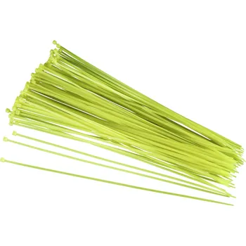 Organizace kabelů TRU COMPONENTS 93038c418, stahovací pásky, 2.80 mm, 300 mm, žlutá, světélkující, 100 ks