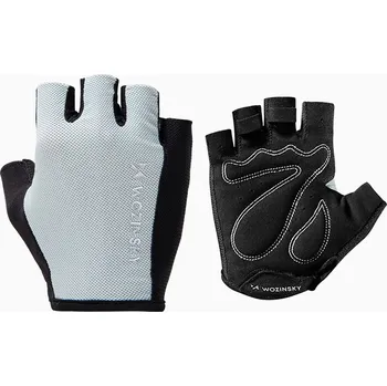 Cyklistické rukavice Cyklistické rukavice Wozinsky WRR-02L Velikost L - Šedé