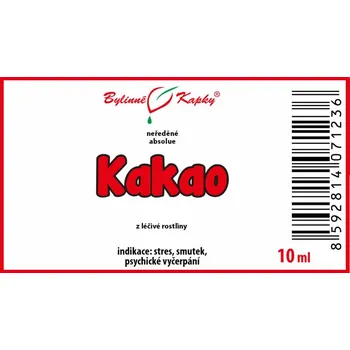 Doplněk stravy Bylinné kapky s.r.o. Kakao - neředěné absolue 10 ml