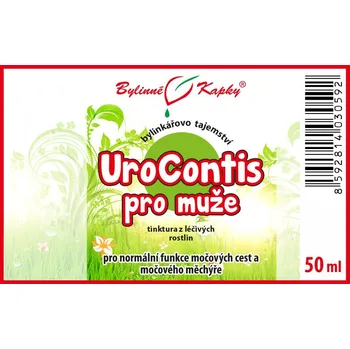 Doplněk stravy Bylinné kapky s.r.o. UroContis pro muže - Bylinné kapky (tinktura) Bylinkářovo tajemství 50 ml