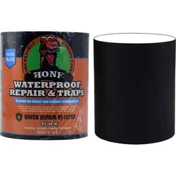 Lepicí páska Černá vodotěsná opravná páska 1,5 m x 10 cm Vysoká pevnost pro utěsnění střech potrubí bazénů nouzové opravy