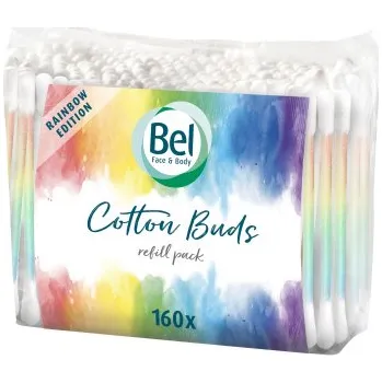 Vatová tyčinka Bel Rainbow vatové tyčinky 160 ks