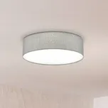 EGLO Šedá stropní lampa Pasteri se lněným stínidlem 57 cm šedá, bílá 3 x 25 W - Doprava zdarma