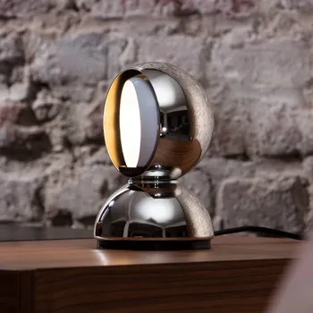 Lampička Artemide Eclisse stolní lampa, chrom chrom, bílý 1 x 25 W - Doprava zdarma