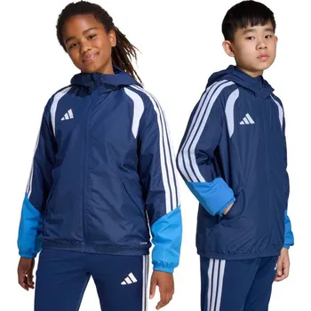 Chlapecká bunda Dětská bunda adidas Tiro 26 Competition All Weather modrá JL7300 116 cm