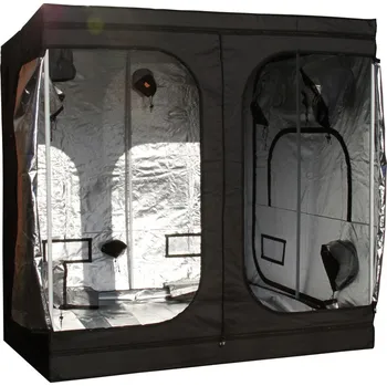 Pěstební box GorillaBox Tent Deluxe TALL 200x200x220 cm (Extra vysoký pěstební stan GorillaBox Deluxe Tall nabízí více prostoru do výšky, kvalitní stříbrnou fólii, odolné zipy, kovové spoje a robustní tyče o průměru 25 mm a tloušťkou 1.0 mm. Obrázek je ilustrační.)