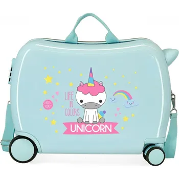 JOUMMA BAGS Dětský cestovní kufr na kolečkách / odrážedlo LITTLE ME UNICORN, 34L, 4749868