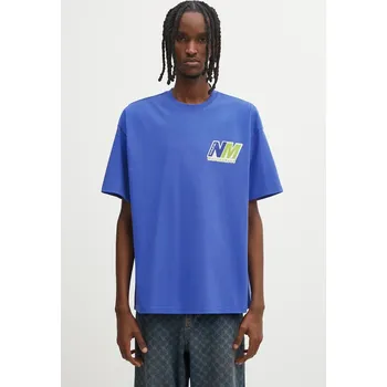 Pánské tričko Bavlněné tričko Napapijri Napapijri x Martine Rose NP0A4HEWBE11 modrá 55X, vel. XL