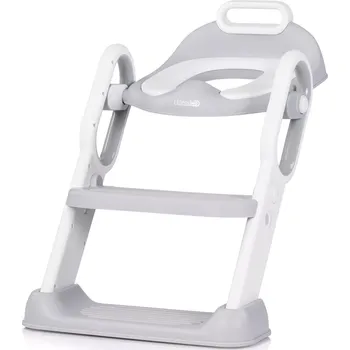 WC sedátko Záchodové prkénko se žebříkem Flippy Šedé